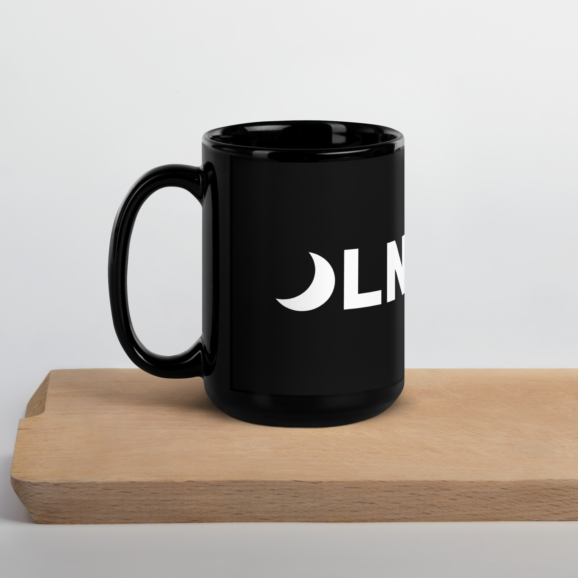 Lunar Nebula Logo Black Glossy Mug - Image 5
