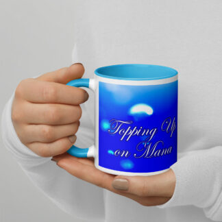 Topping up My Mana [Gamers] Light Blue Inner Mug