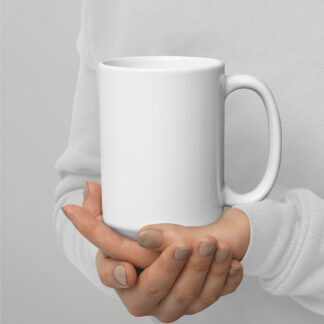 Tea-totaler [Single-sided design] Glossy White Mug